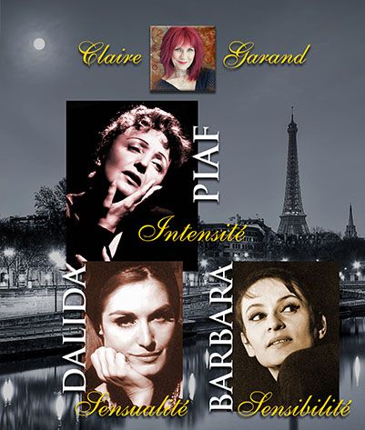 Barbara, Dalida et Piaf